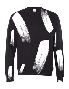 CONTRAST CUTIE ABSTRACT SWEATSHIRT