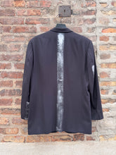 Load image into Gallery viewer, NIOR VINTAGE SILVER METALLIC ABSTRACT BLAZER
